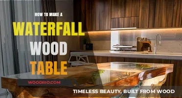 Crafting a Stunning Waterfall Wood Table: DIY Guide & Tips