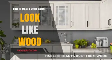 Transform Your White Cabinet: A Guide to Achieving a Wood-Like Finish