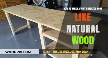 Transform Your White Desktop into Natural Wood: A DIY Guide