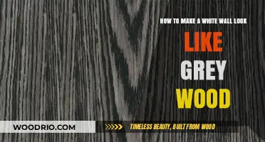 Transform Your Space: White Wall to Grey Wood Illusion