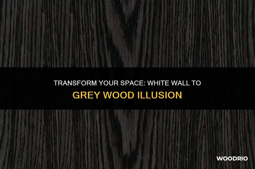 how to make a white wall look like grey wood