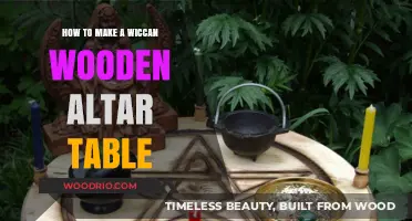 Crafting a Sacred Wiccan Wooden Altar Table: A Step-by-Step Guide