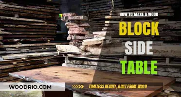 Crafting a Rustic Wood Block Side Table: DIY Guide