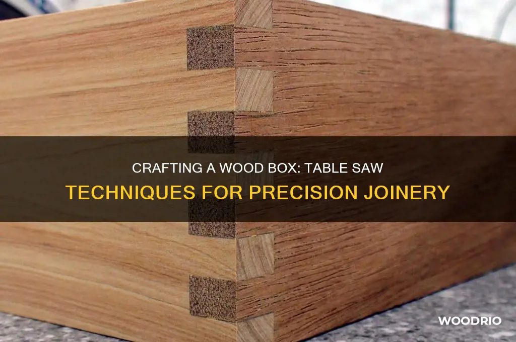 how to make a wood box on a table saw