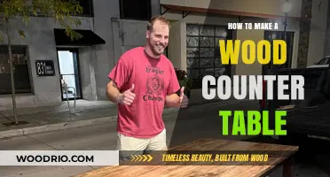 Crafting a Stunning Wood Counter Table: DIY Guide for Beginners