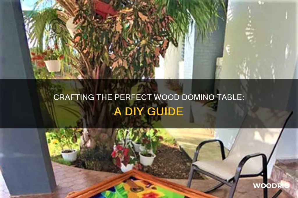 how to make a wood domino table