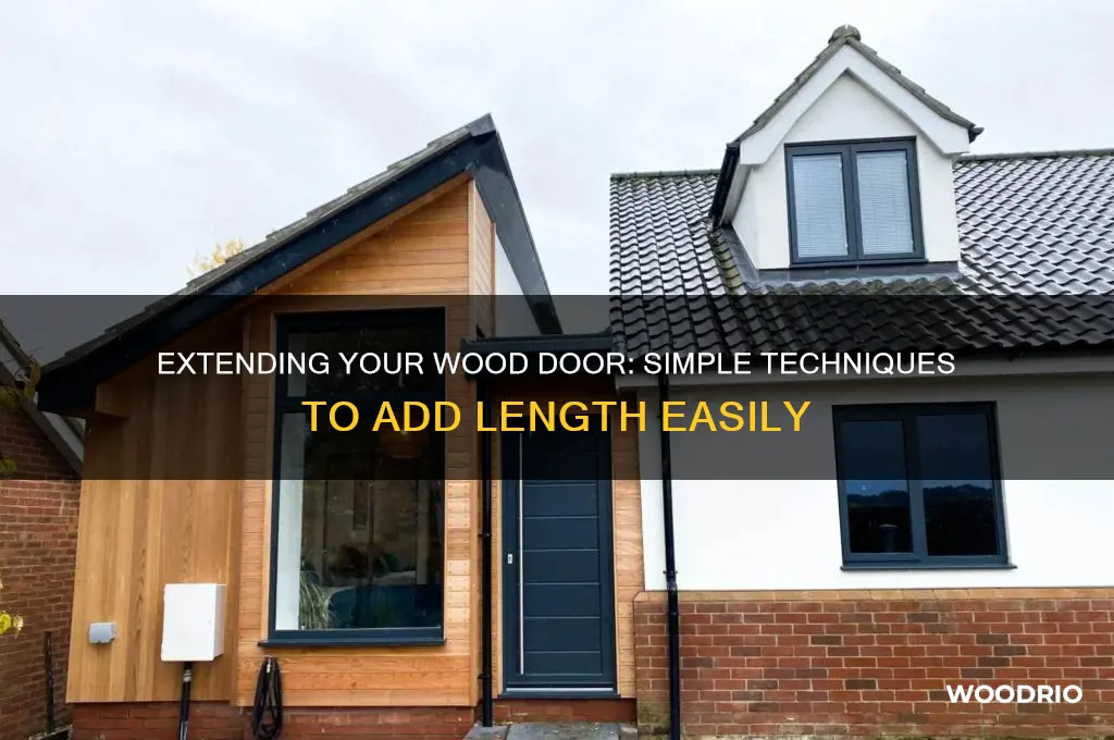 how to make a wood door longer