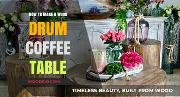 Crafting a Unique Wood Drum Coffee Table: DIY Guide
