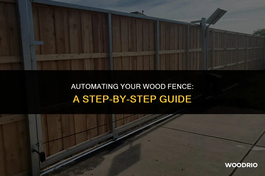 how to make a wood fence automatic
