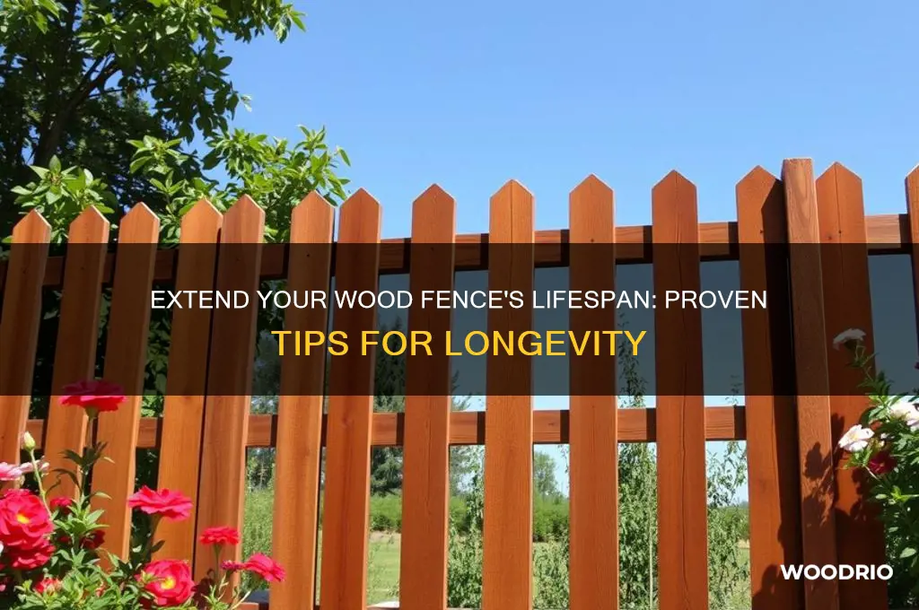 how to make a wood fence last longer