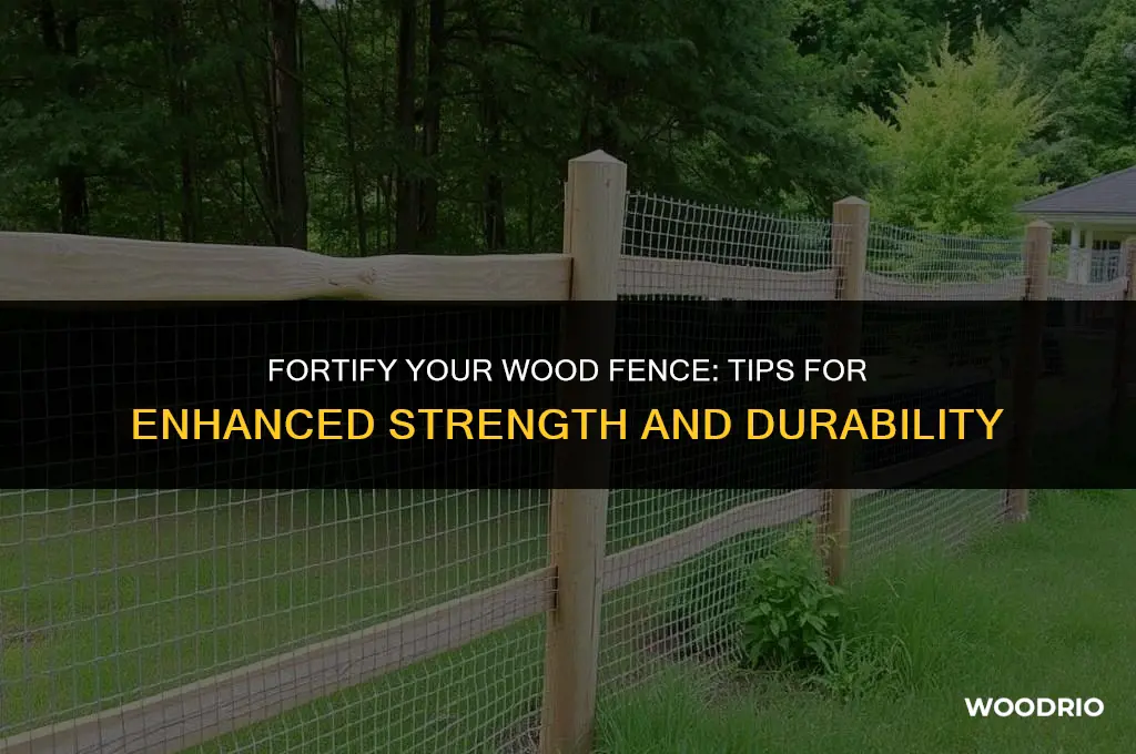 how to make a wood fence stronger