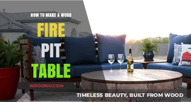 Crafting a Stunning Wood Fire Pit Table: DIY Guide & Tips