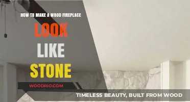 Transform Your Wood Fireplace: A Stone-Like Makeover Guide