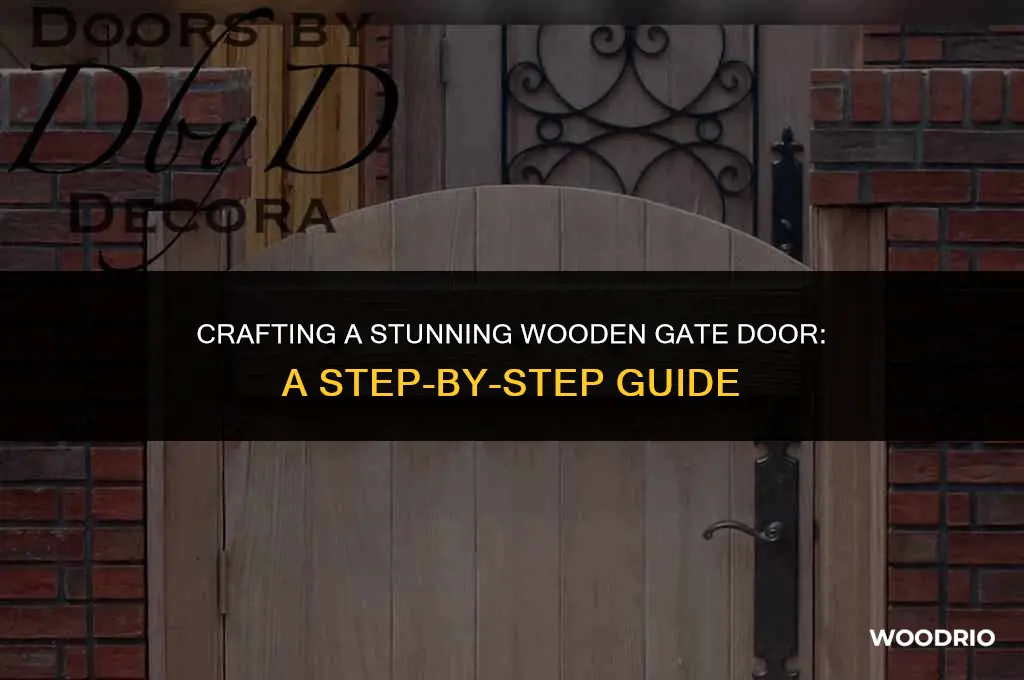 how to make a wood gate door