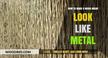 Transforming Wood Grain: Achieving a Metallic Look