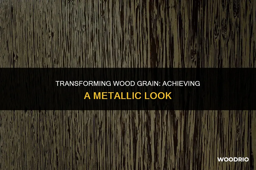 how to make a wood grain look like metal