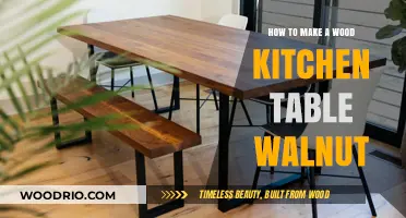 Crafting a Stunning Walnut Wood Kitchen Table: Step-by-Step Guide
