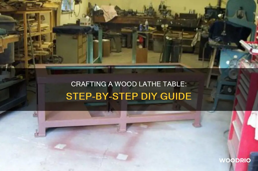 how to make a wood lathe table