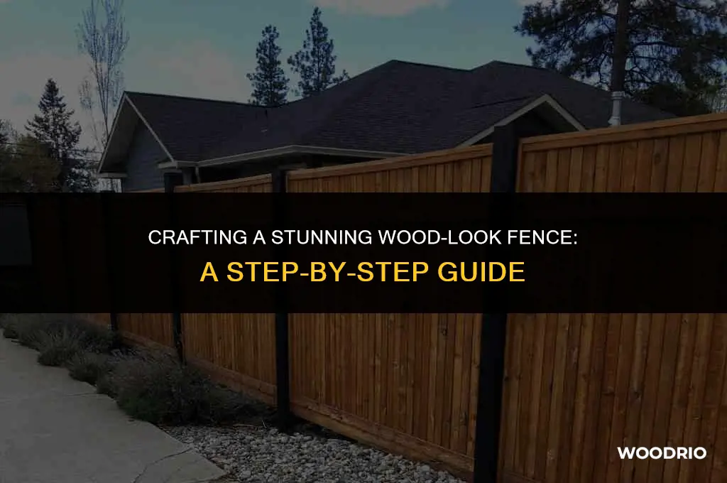 how to make a wood look fence