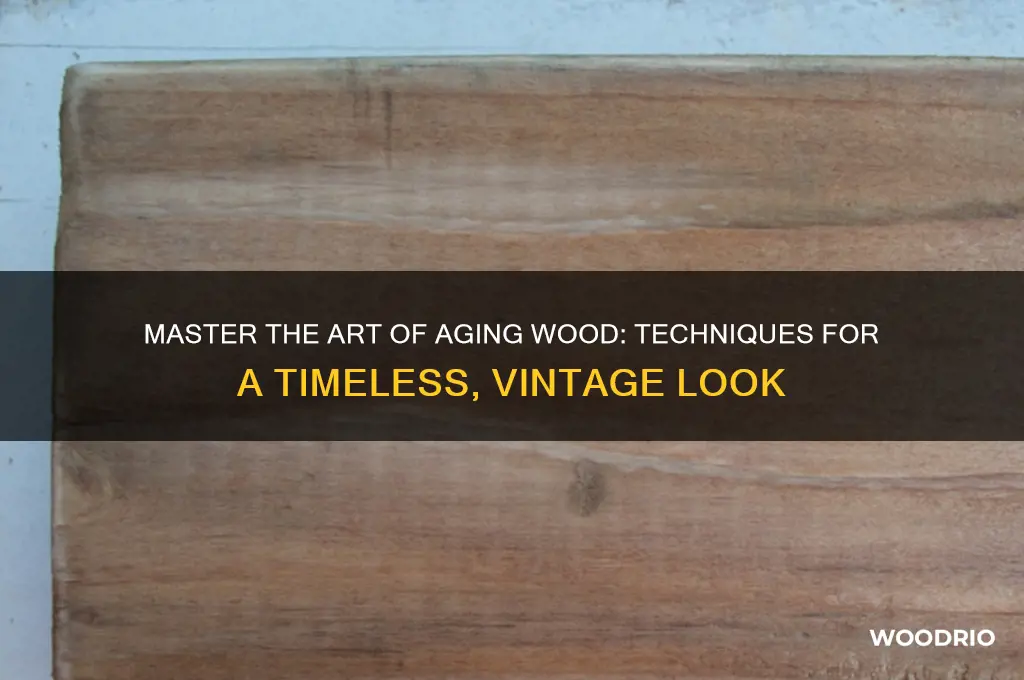 how to make a wood look old