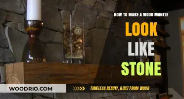 Transform Your Wood Mantle into a Stunning Stone Look