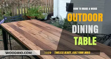 Crafting a Stunning Wood Outdoor Dining Table: Step-by-Step Guide