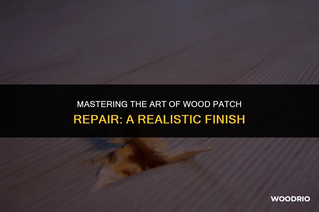 how to make a wood patch look like real wood