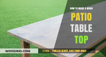 Crafting a Stunning Wood Patio Table Top: DIY Guide