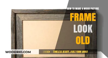 Aging Wood Picture Frames: Techniques for an Authentic Vintage Look