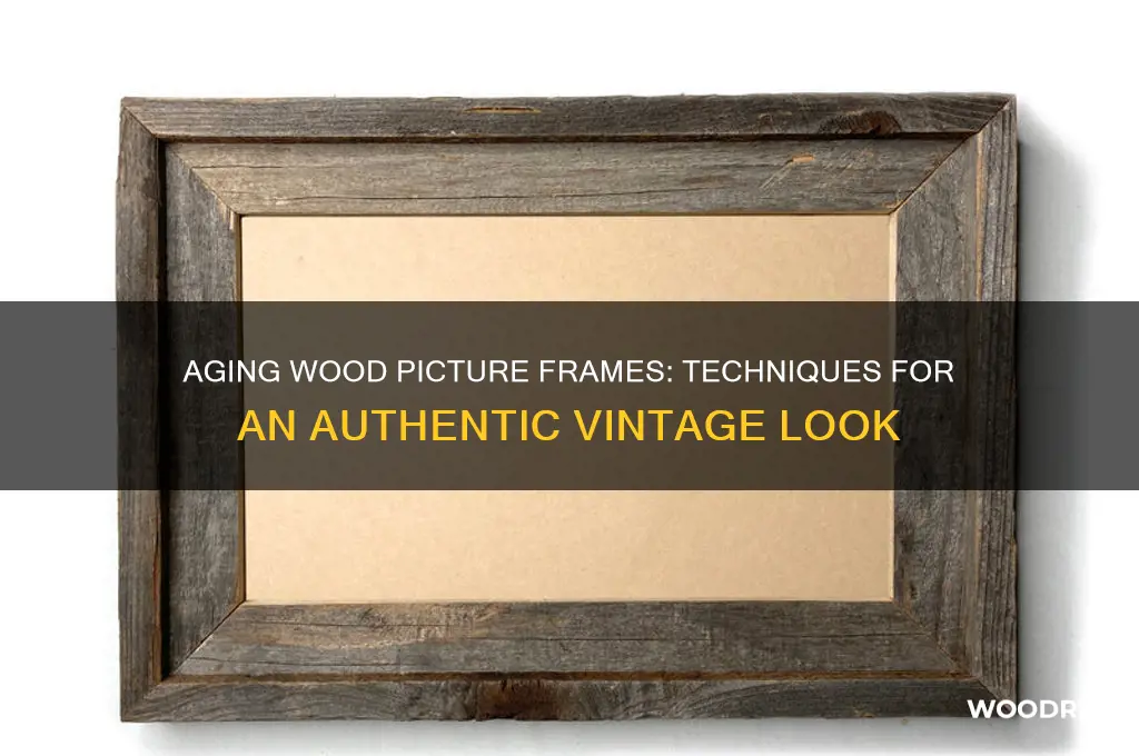 how to make a wood picture frame look old