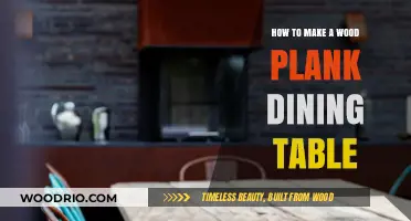 Crafting a Stunning Wood Plank Dining Table: DIY Guide