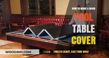 DIY Wood Pool Table Cover: Easy Steps for Protection and Style