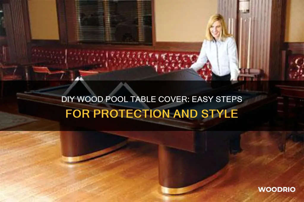 how to make a wood pool table cover