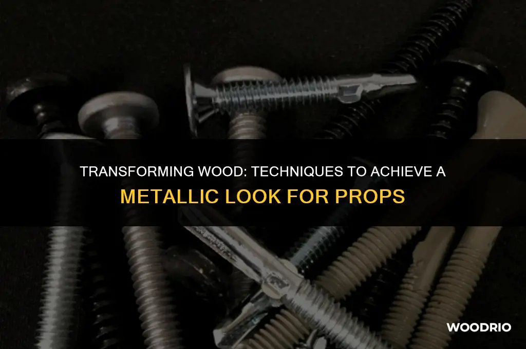 how to make a wood prop look like metal