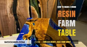 Crafting a Stunning Wood Resin Farm Table: DIY Guide