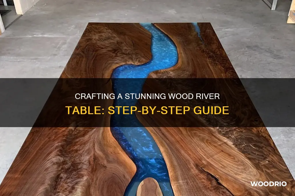 how to make a wood river table