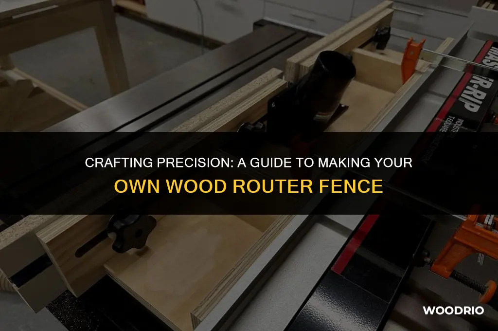how to make a wood router fence