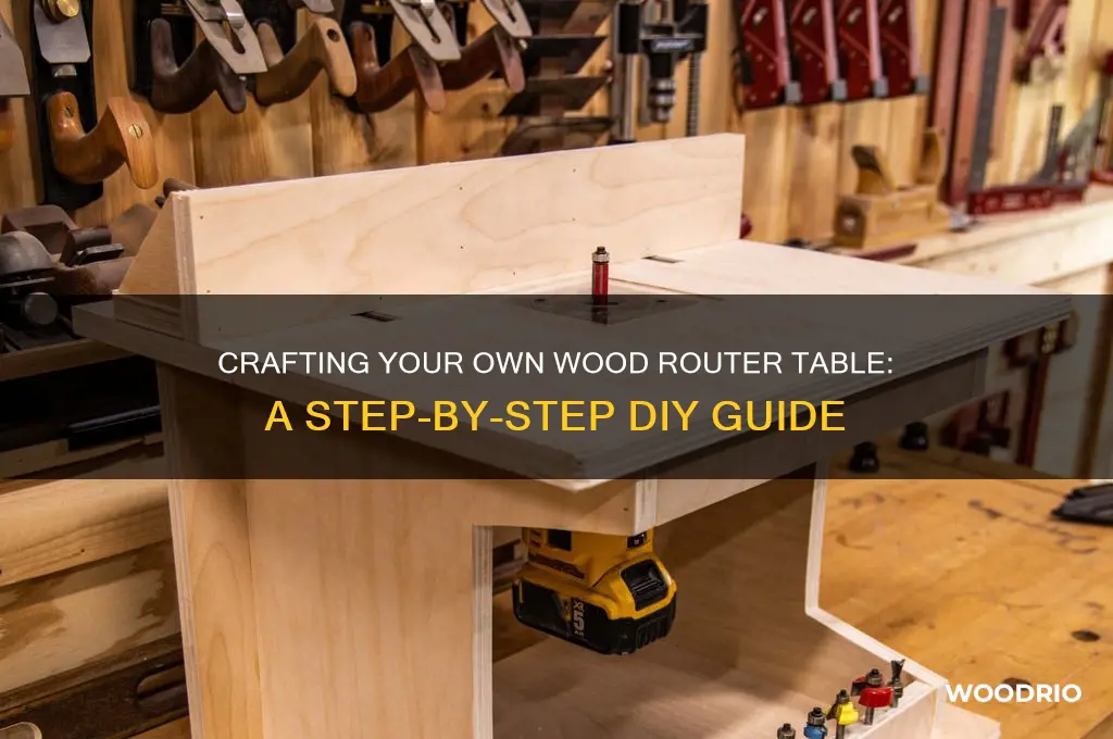 how to make a wood router table
