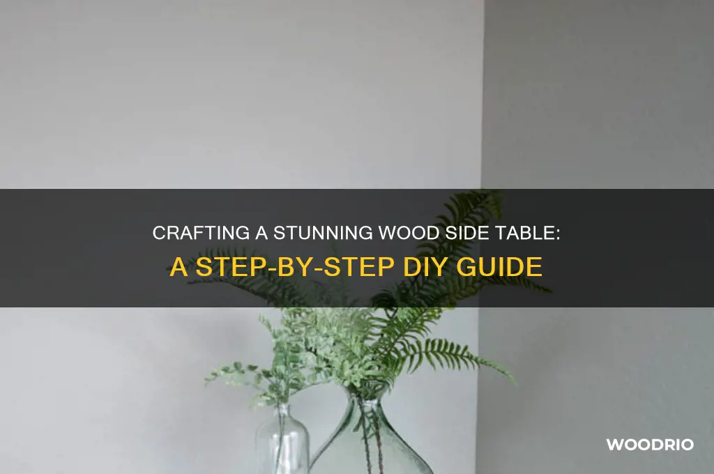 how to make a wood side table step by step