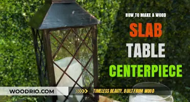 Crafting a Stunning Wood Slab Table Centerpiece: Step-by-Step Guide