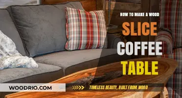 Crafting a Rustic Wood Slice Coffee Table: DIY Guide