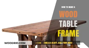 Crafting a Sturdy Wood Table Frame: Step-by-Step DIY Guide