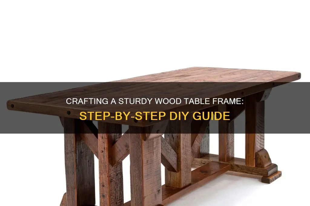 how to make a wood table frame