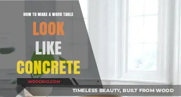 Transform Wood Table into Concrete Look with Easy DIY Techniques