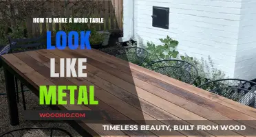 Transform Wood to Metal: Easy Table Refinishing Techniques Revealed