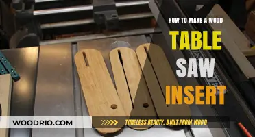 Crafting a Custom Wood Table Saw Insert: DIY Guide