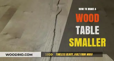 Shrinking Your Wood Table: Simple Steps for a Smaller Size