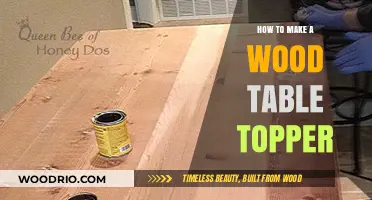 Crafting a Stunning Wood Table Topper: DIY Guide and Tips