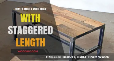 Crafting a Unique Wood Table with Staggered Length Planks