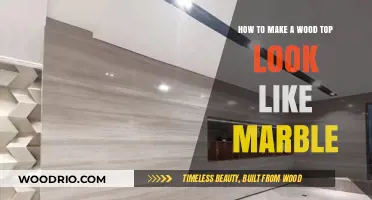 Transforming Wood: Achieving a Marble-Like Finish on Your Tabletop